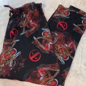 Medium Mens Marvel 100% cotton Deadpool pajama pants